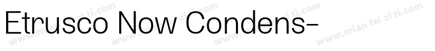 Etrusco Now Condens字体转换